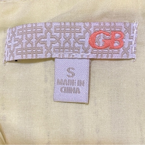 NWT Gianni Bini Yellow Wrap Eyelet Mini Dress Small - Picture 7 of 9